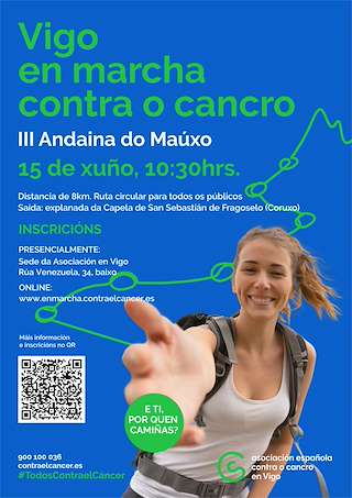 Fechas, información, programa, cartel, imágenes, mapa y ubicación de III Andaina do Maúxo Contra o Cancro   en  Vigo