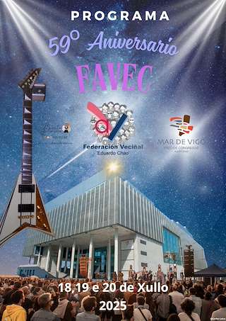Fechas, información, programa, cartel, imágenes, mapa y ubicación de LIX Aniversario de Favec  en  Vigo