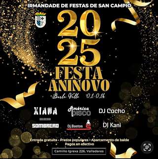 Fechas, información, programa, cartel, imágenes, mapa y ubicación de Baile de Fin de Ano en Valadares  en  Vigo