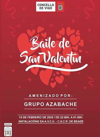 Fechas, información, programa, cartel, imágenes, mapa y ubicación de Baile de San Valentín de Beade  en  Vigo