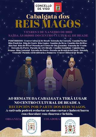 Fechas, información, programa, cartel, imágenes, mapa y ubicación de Cabalgata de Reis de Beade   en  Vigo