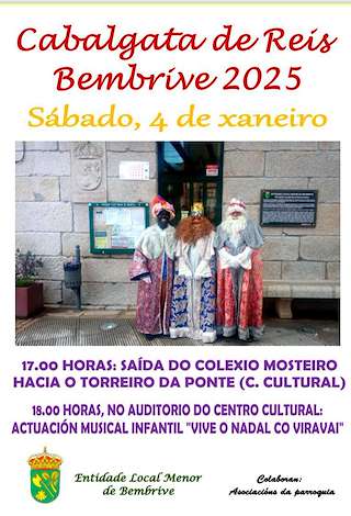 Fechas, información, programa, cartel, imágenes, mapa y ubicación de Cabalgata de Reis de Bembrive   en  Vigo