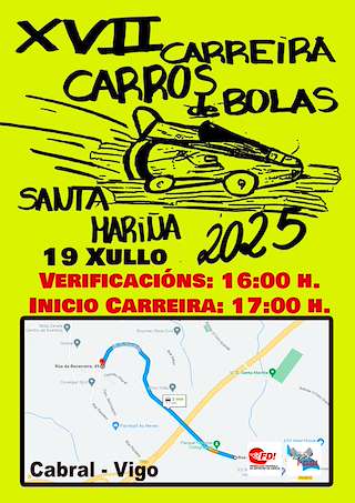 Fechas, información, programa, cartel, imágenes, mapa y ubicación de XVII Carreira Carros de Bolas de Cabral   en  Vigo