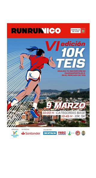 Fechas, información, programa, cartel, imágenes, mapa y ubicación de VI Carreira Popular de Teis - 10k  en  Vigo