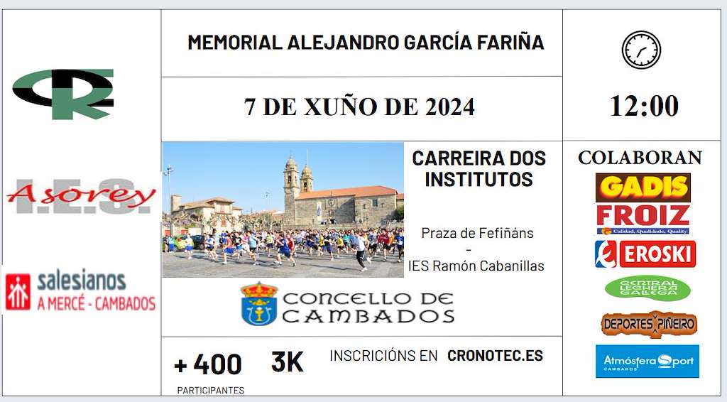 Carreira Popular dos Institutos - Memorial Alejandro García Fariña (2024) en Cambados