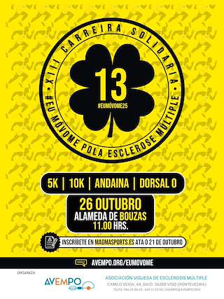 Fechas, información, programa, cartel, imágenes, mapa y ubicación de XXIII Carreira Solidaria por la Esclerosis Múltiple (2025)  en  Vigo