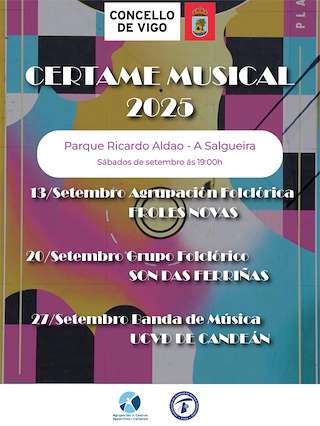 Fechas, información, programa, cartel, imágenes, mapa y ubicación de Certame Musical  en  Vigo