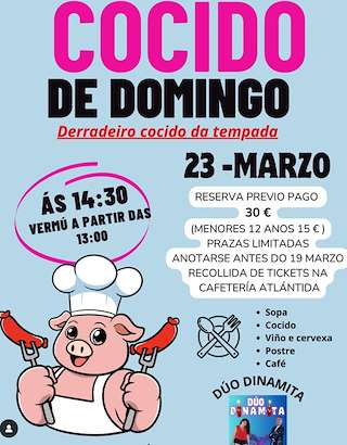 Fechas, información, programa, cartel, imágenes, mapa y ubicación de Cocido de Domingo de Matamá  en  Vigo