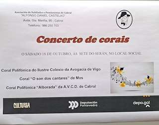 Fechas, información, programa, cartel, imágenes, mapa y ubicación de Concerto de Coirais de Cabral (2025)  en  Vigo
