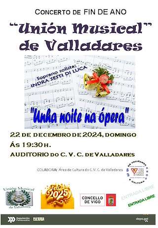 Fechas, información, programa, cartel, imágenes, mapa y ubicación de Concerto de Fin de Ano de Valadares  en  Vigo