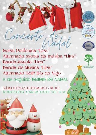 Fechas, información, programa, cartel, imágenes, mapa y ubicación de Concerto de Nadal de San Miguel de Oia  en  Vigo