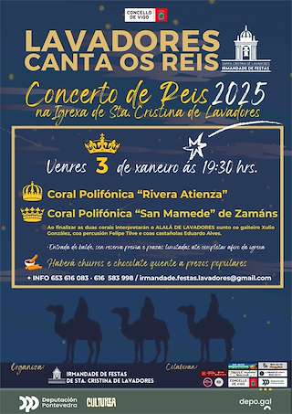 Fechas, información, programa, cartel, imágenes, mapa y ubicación de Concerto de Reis de Lavadores  en  Vigo