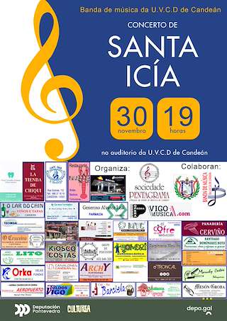 Fechas, información, programa, cartel, imágenes, mapa y ubicación de Concerto de Santa Icía de Candeán  en  Vigo