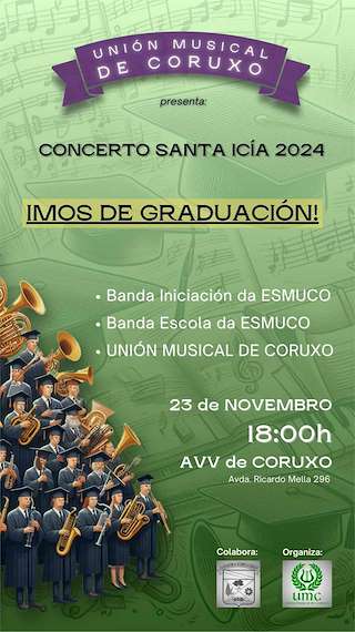 Fechas, información, programa, cartel, imágenes, mapa y ubicación de Concerto de Santa Icía de Coruxo  en  Vigo