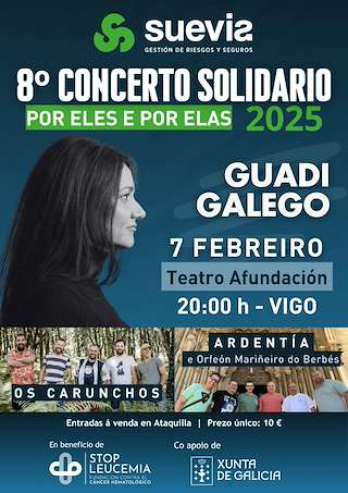 Fechas, información, programa, cartel, imágenes, mapa y ubicación de VIII Concerto Solidario por Eles e por Elas   en  Vigo