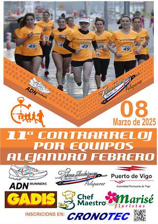 Fechas, información, programa, cartel, imágenes, mapa y ubicación de X Contrarreloxo por Equipos - Alejandro Febrero  en  Vigo