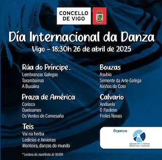 Fechas, información, programa, cartel, imágenes, mapa y ubicación de Día Internacional da Danza  en  Vigo