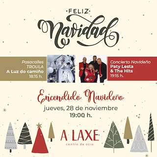Fechas, información, programa, cartel, imágenes, mapa y ubicación de Encendido Navideño del C. Cial. A Laxe  en  Vigo