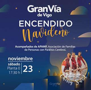 Fechas, información, programa, cartel, imágenes, mapa y ubicación de Encendido Navideño del C. Cial. Gran Vía  en  Vigo