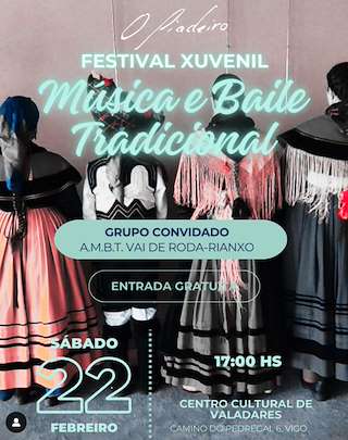 Fechas, información, programa, cartel, imágenes, mapa y ubicación de  Encontro de Música e Baile Tradicional O Fiadeiro  en  Vigo