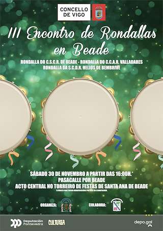 Fechas, información, programa, cartel, imágenes, mapa y ubicación de III Encontro de Rondallas de Beade  en  Vigo