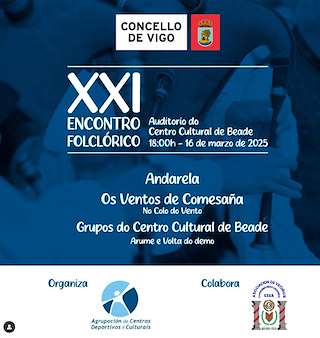 Fechas, información, programa, cartel, imágenes, mapa y ubicación de XXI Encontro Folclórico de Beade  en  Vigo