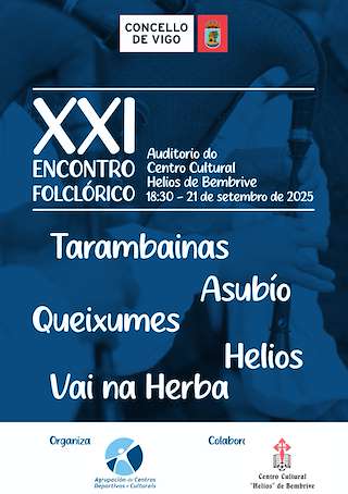 Fechas, información, programa, cartel, imágenes, mapa y ubicación de XXI Encontro Folclórico  en  Vigo