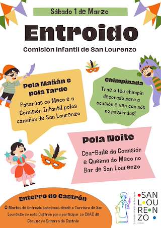 Fechas, información, programa, cartel, imágenes, mapa y ubicación de Entroido - Cena Baile de Coruxo  en  Vigo