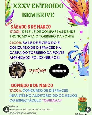 Fechas, información, programa, cartel, imágenes, mapa y ubicación de Entroido de Bembrive  en  Vigo