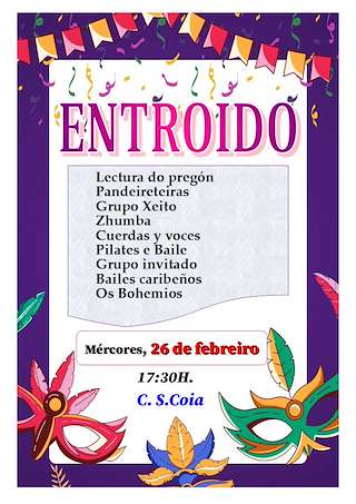 Fechas, información, programa, cartel, imágenes, mapa y ubicación de Entroido de Coia  en  Vigo