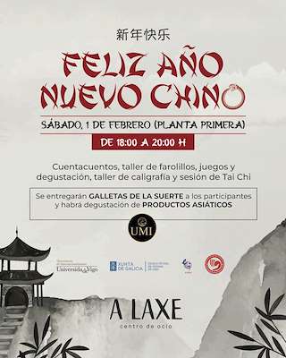 Fechas, información, programa, cartel, imágenes, mapa y ubicación de Feliz Año Nuevo Chino del C. Cial. A Laxe  en  Vigo