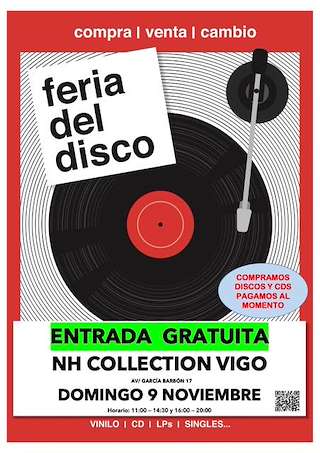 Fechas, información, programa, cartel, imágenes, mapa y ubicación de Feria del Disco (2025)  en  Vigo