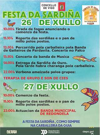Fechas, información, programa, cartel, imágenes, mapa y ubicación de Festa da Sardiña de Teis  en  Vigo