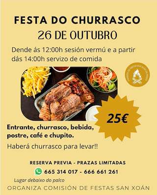Fechas, información, programa, cartel, imágenes, mapa y ubicación de Festa do Churrasco de Freixo (2025)  en  Vigo