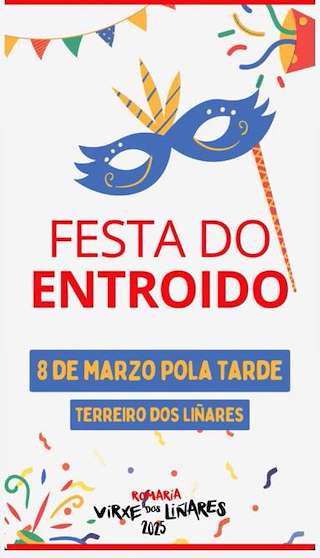 Fechas, información, programa, cartel, imágenes, mapa y ubicación de Festa do Entroido de Liñares  en  Vigo