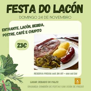 Fechas, información, programa, cartel, imágenes, mapa y ubicación de Festa do Lacón de Freixo  en  Vigo