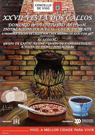 Fechas, información, programa, cartel, imágenes, mapa y ubicación de XXVII Festa dos Callos de Beade (2025)  en  Vigo
