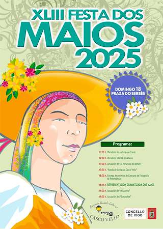 Fechas, información, programa, cartel, imágenes, mapa y ubicación de XLIII Festa dos Maios  en  Vigo