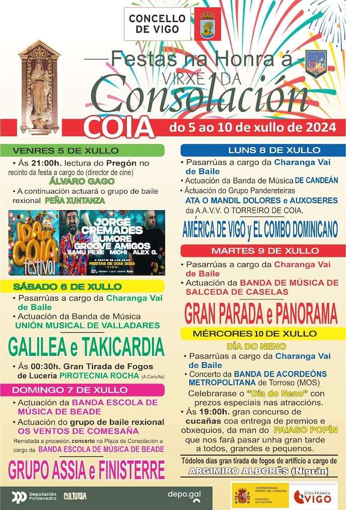 Festas de Coia - Virxe da Consolación (2024) en Vigo
