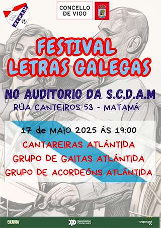 Fechas, información, programa, cartel, imágenes, mapa y ubicación de Festival das Letras Galegas de Matamá  en  Vigo