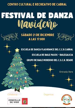 Fechas, información, programa, cartel, imágenes, mapa y ubicación de Festival de Danza Navideño de Cabral  en  Vigo