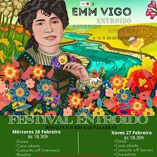 Fechas, información, programa, cartel, imágenes, mapa y ubicación de Festival de Entroido - Rosalía e o Río das Palabras  en  Vigo