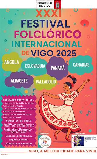 Fechas, información, programa, cartel, imágenes, mapa y ubicación de XXXI Festival Folclórico Internacional  en  Vigo