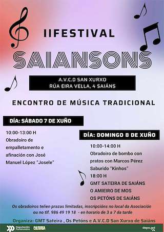 Fechas, información, programa, cartel, imágenes, mapa y ubicación de II Festival Saiansons  en  Vigo