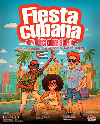 Fechas, información, programa, cartel, imágenes, mapa y ubicación de Fiesta Cubana  en  Vigo