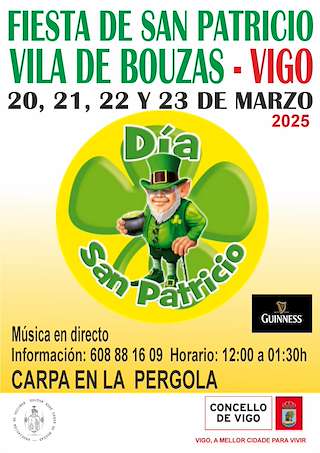 Fechas, información, programa, cartel, imágenes, mapa y ubicación de Fiesta de San Patricio de Bouzas  en  Vigo