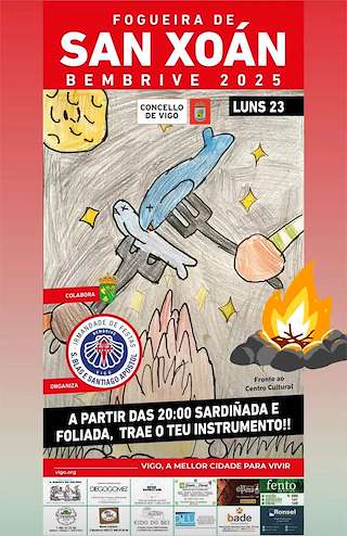 Fechas, información, programa, cartel, imágenes, mapa y ubicación de Fogueira de San Xoán de Bembrive  en  Vigo
