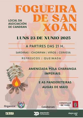 Fechas, información, programa, cartel, imágenes, mapa y ubicación de Fogueira de San Xoán de Candeán  en  Vigo