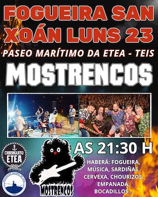 Fechas, información, programa, cartel, imágenes, mapa y ubicación de Fogueira de San Xoán de Teis  en  Vigo