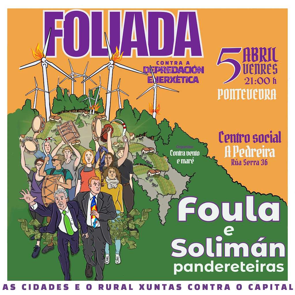 Foliada contra a Depredación Enerxética en Pontevedra